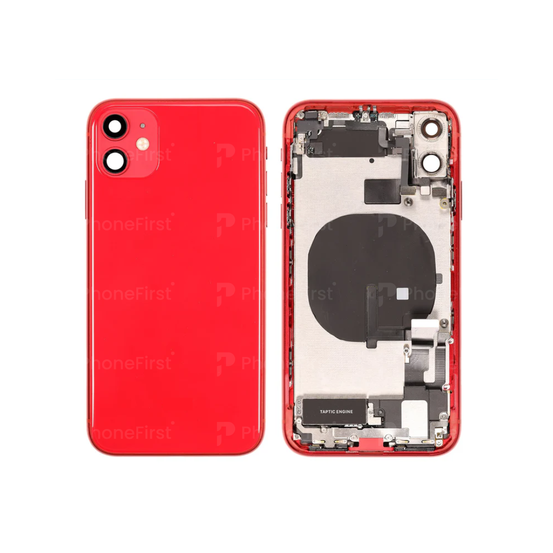 Apple iPhone 11 Housing with Parts 100 % Original (No Battery) Grade B Red