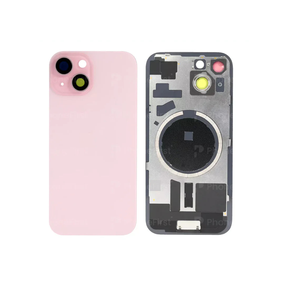 Apple iPhone 15 - Pulled Original Battery Back With Magnet Pink
