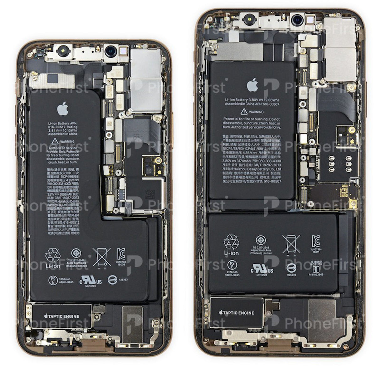 Apple iPhone XS Housing with Parts 100 % Original Grade B Black