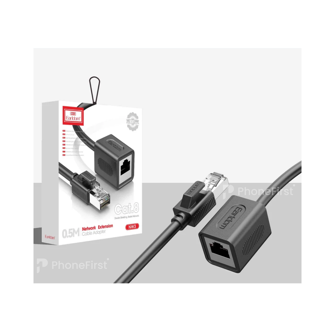 Earldom Cat 8 Network Extension Cable Adapter 2Mtr NW3