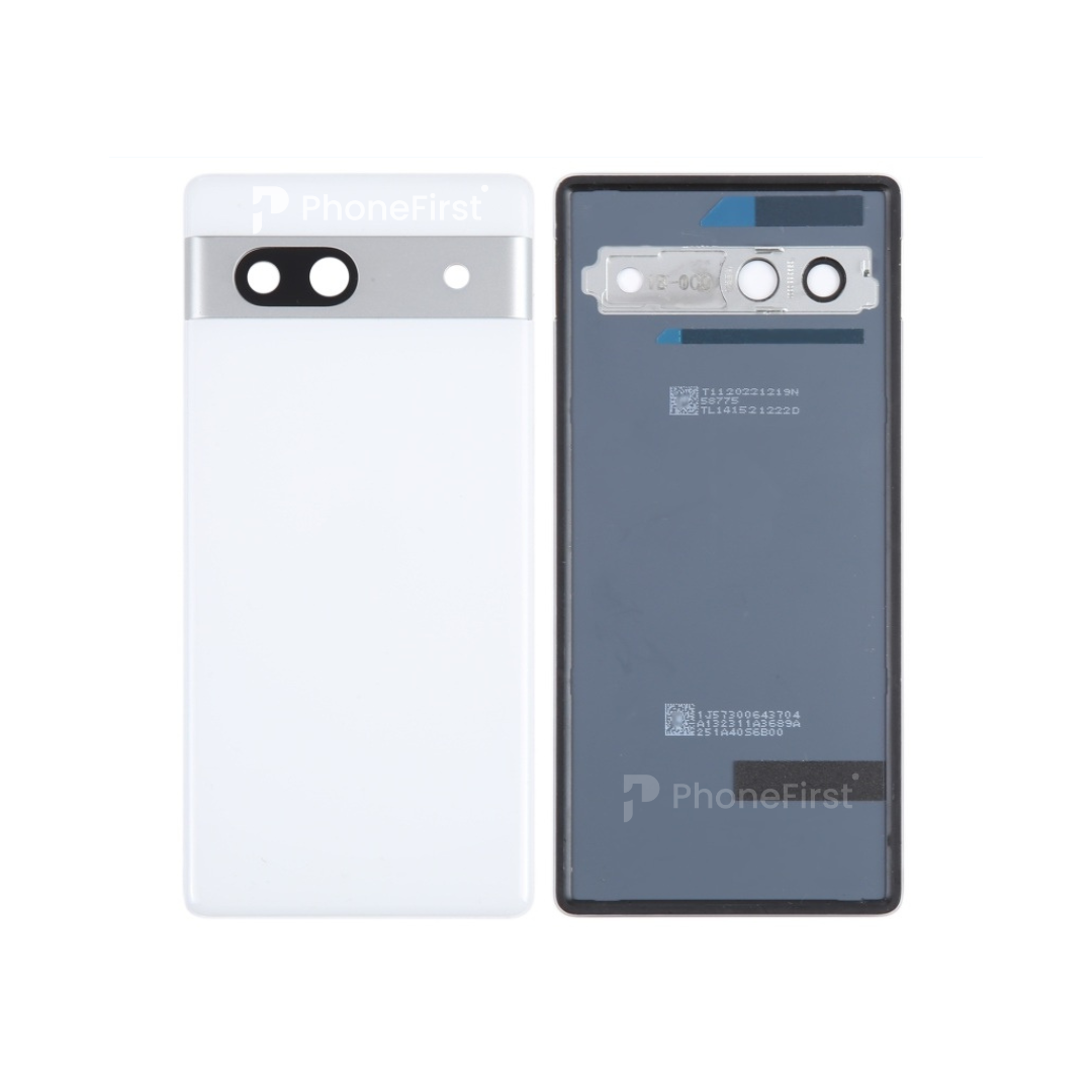 Google Pixel 7A - Battery Back With Lens Snow