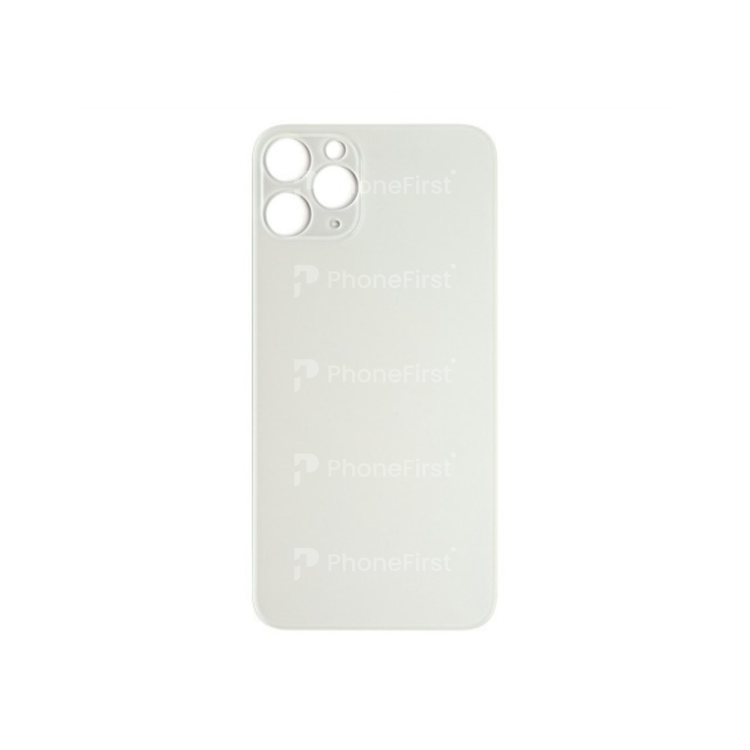 Apple iPhone 11 Pro Max - Nparts Advance Battery Back Big Hole Silver