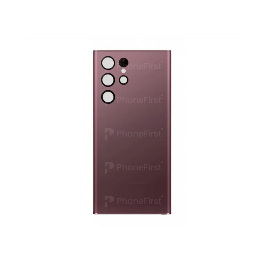Samsung S22 Ultra S908 - Battery Back With Lens Burgundy