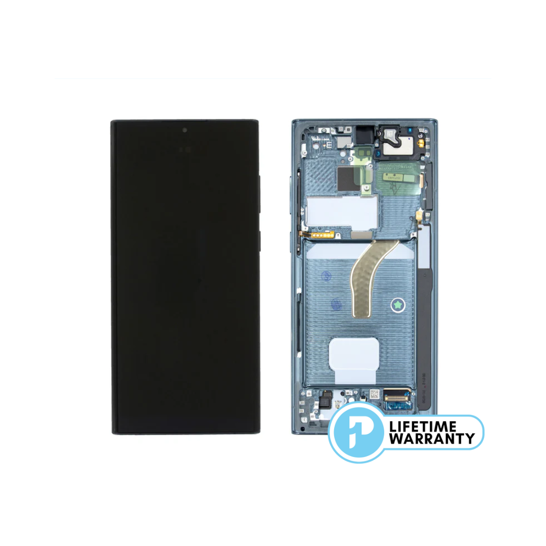 Samsung S22 Ultra S908 LCD (W/F) Service Pack Green