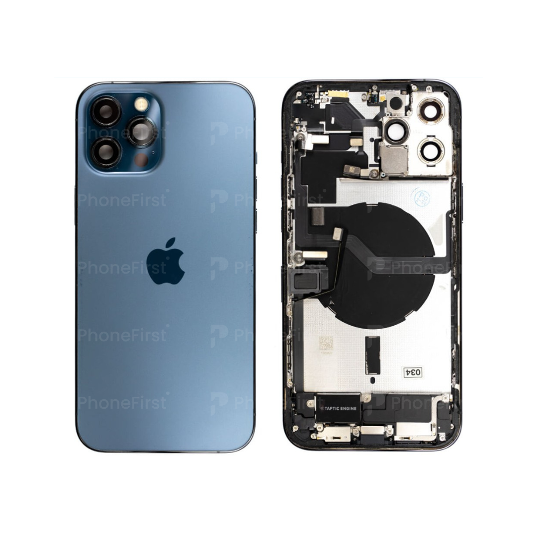 Apple iPhone 12 Pro Max (6.7) Housing with Parts 100 % Original Grade A Pacific Blue