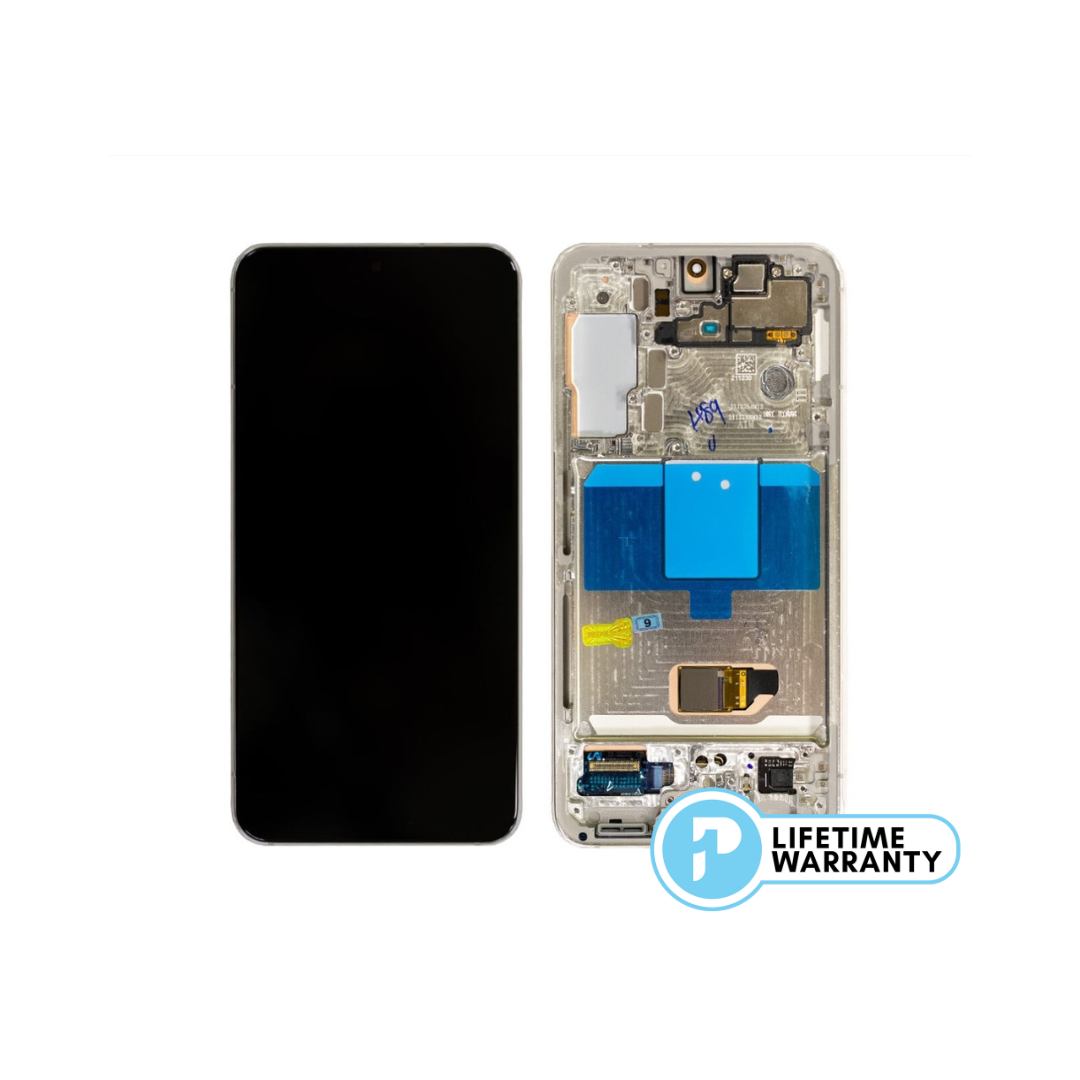 Samsung S22 S901 LCD (W/F) Service Pack White