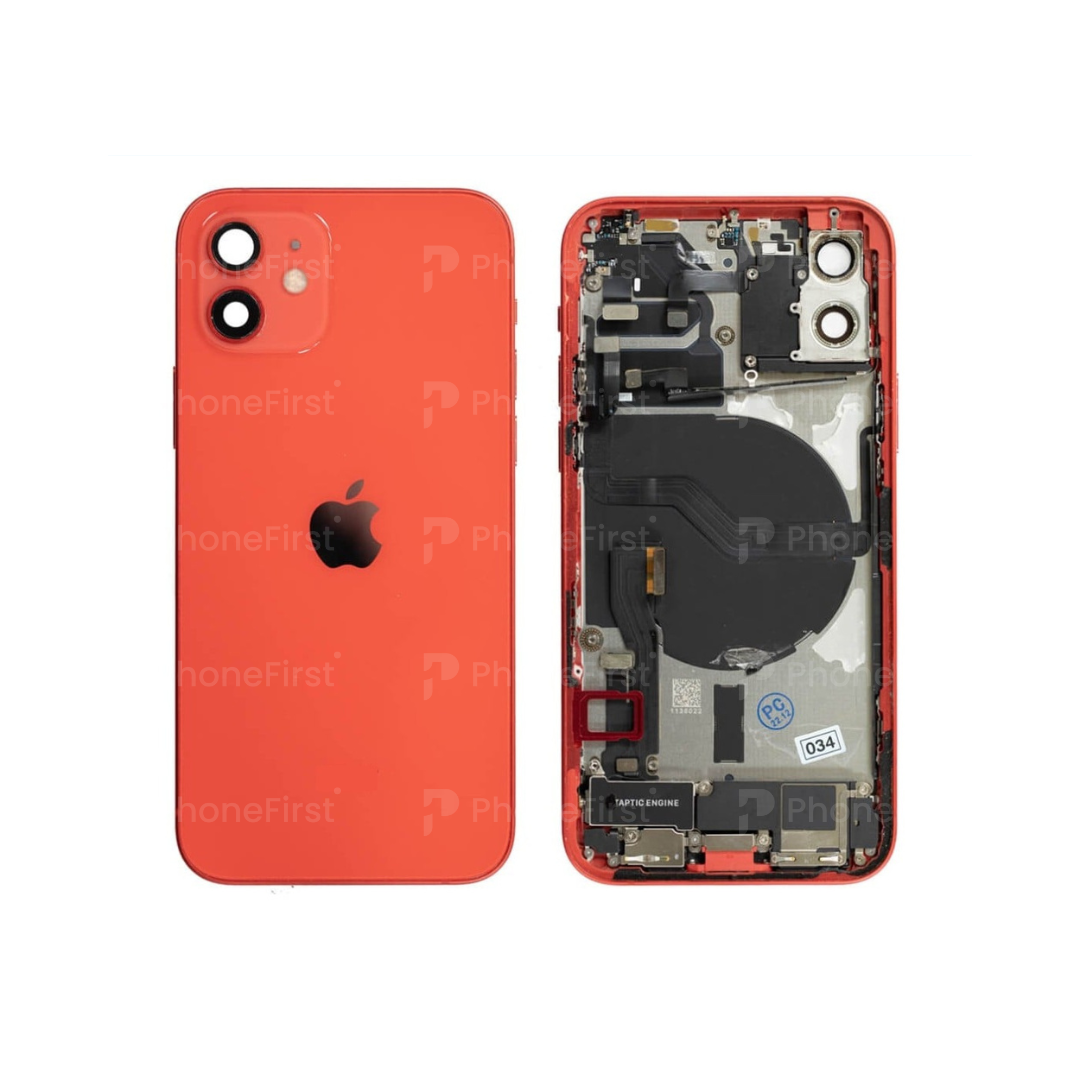 Apple iPhone 12 (6.1) Housing with Parts 100 % Original Grade A (No Battery & Charging Flex) Red