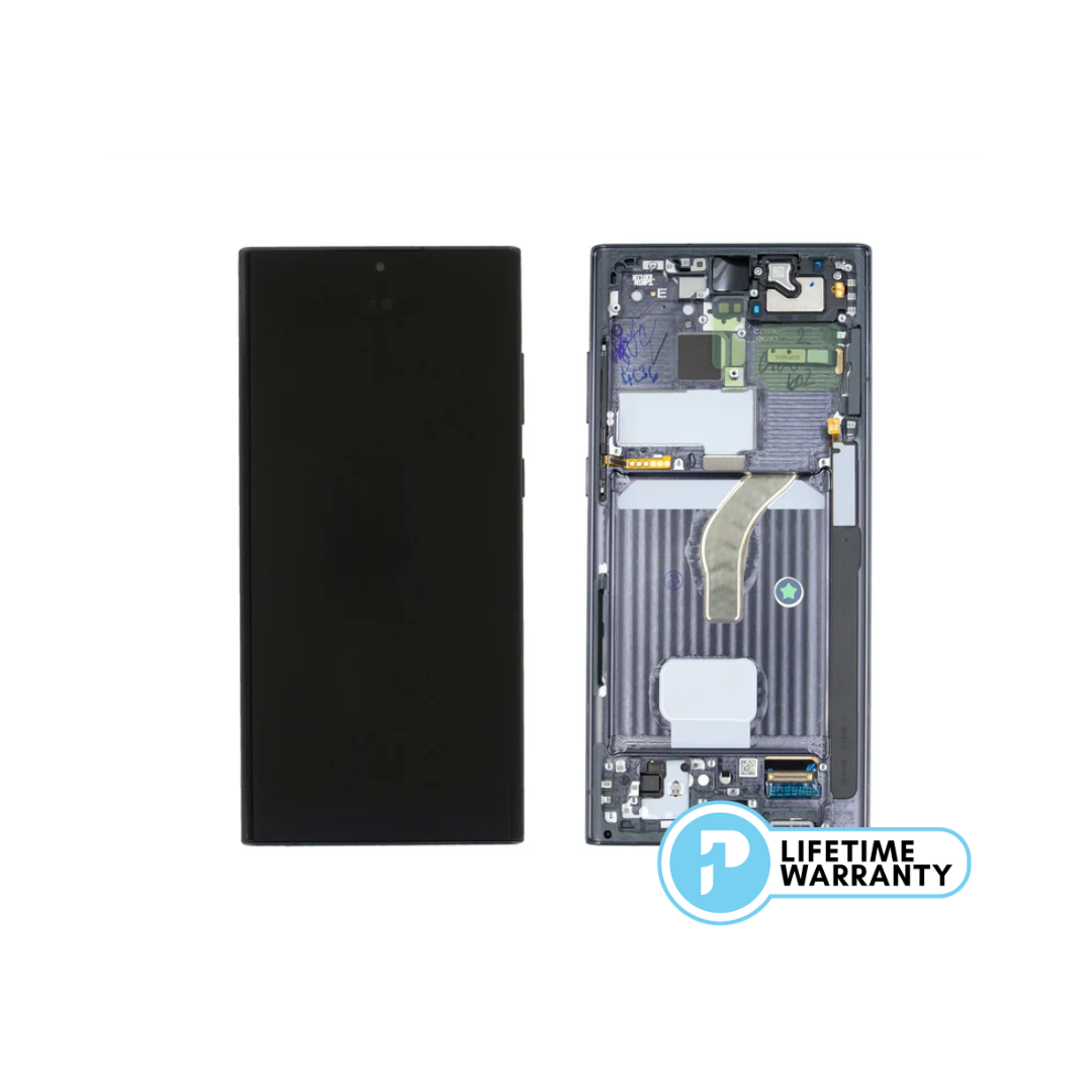 Samsung S22 Ultra S908 LCD (W/F) Service Pack Black