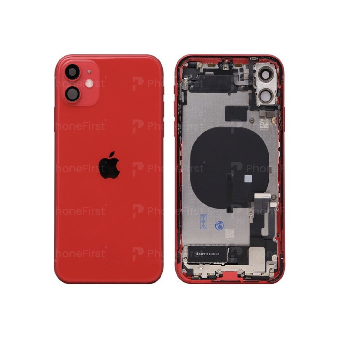 Apple iPhone 11 Housing with Parts 100 % Original (No Battery) Grade B Red