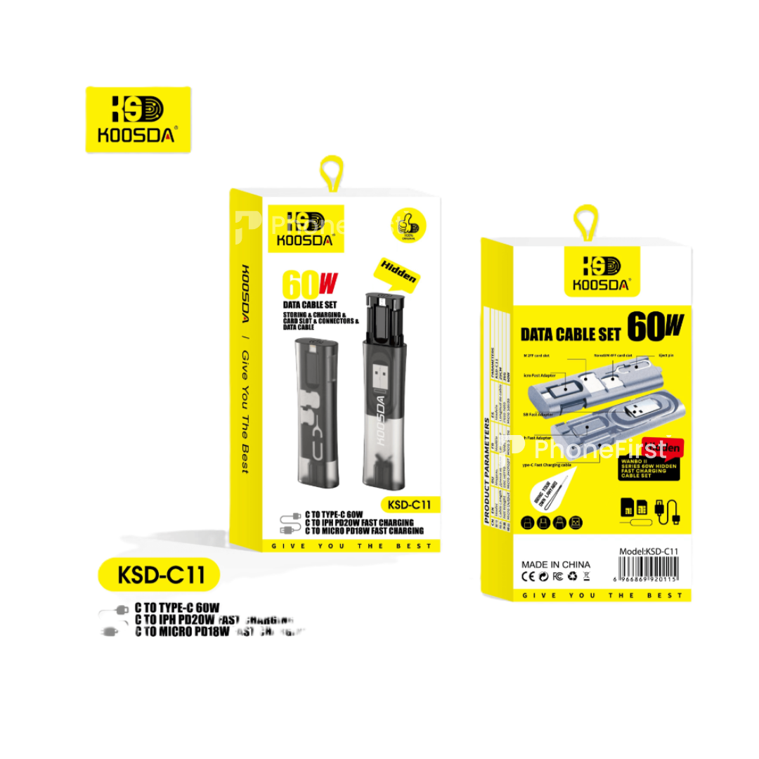 Koosda KSD-C11 Data Cable Set 60W