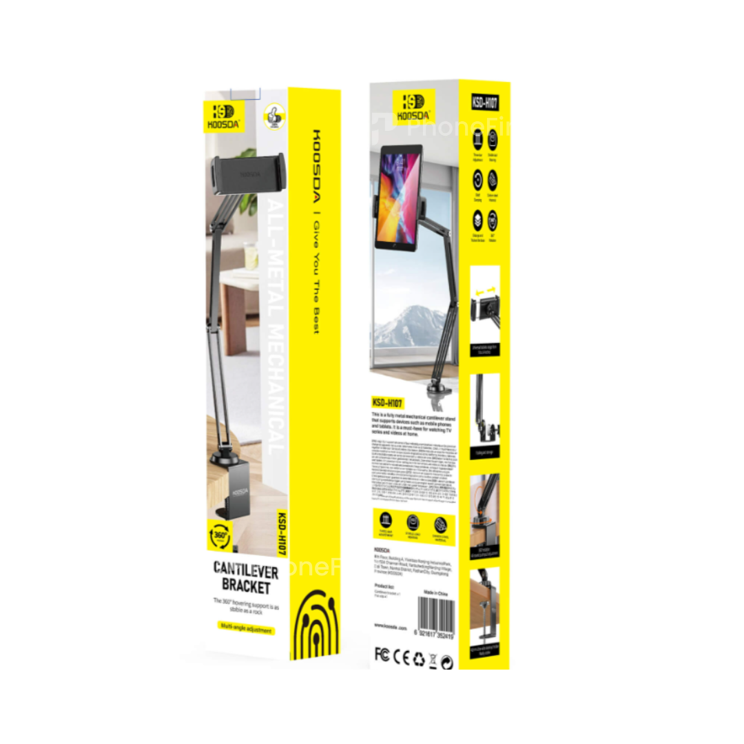 Koosda KSD-H107 Cantilever Bracket Tablet Holder 360