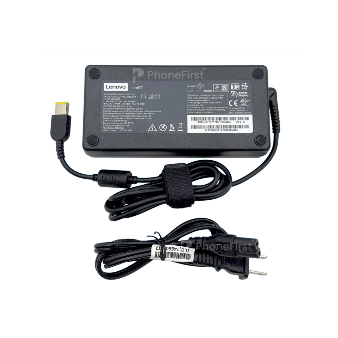 Lenovo USB Yellow Laptop Charger 8.5A 170W (With Power Cable)