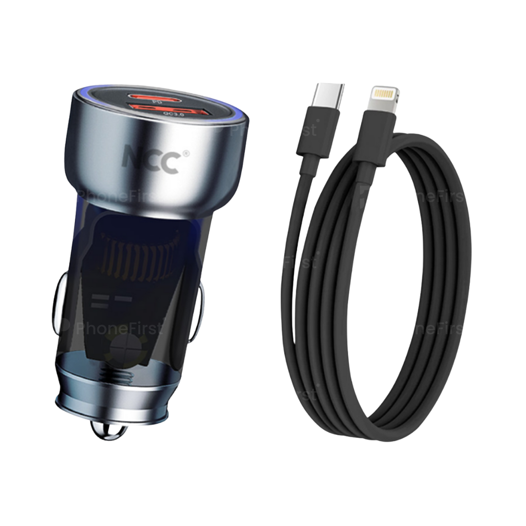 NCC 48W Car Charger Set (C-L) R14S