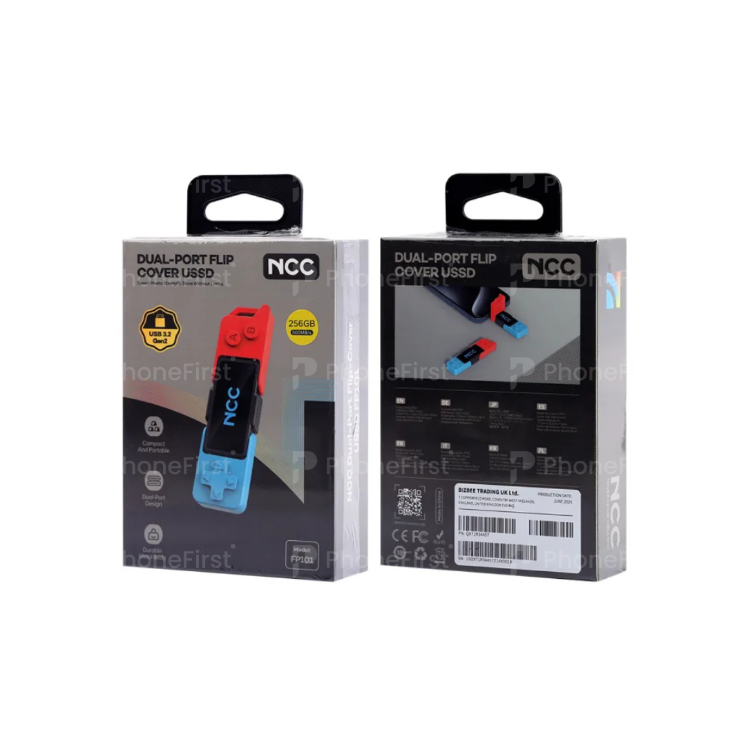 NCC FP101 Portable SSD USSD USB&Type-C Interface 1TB Blue Red