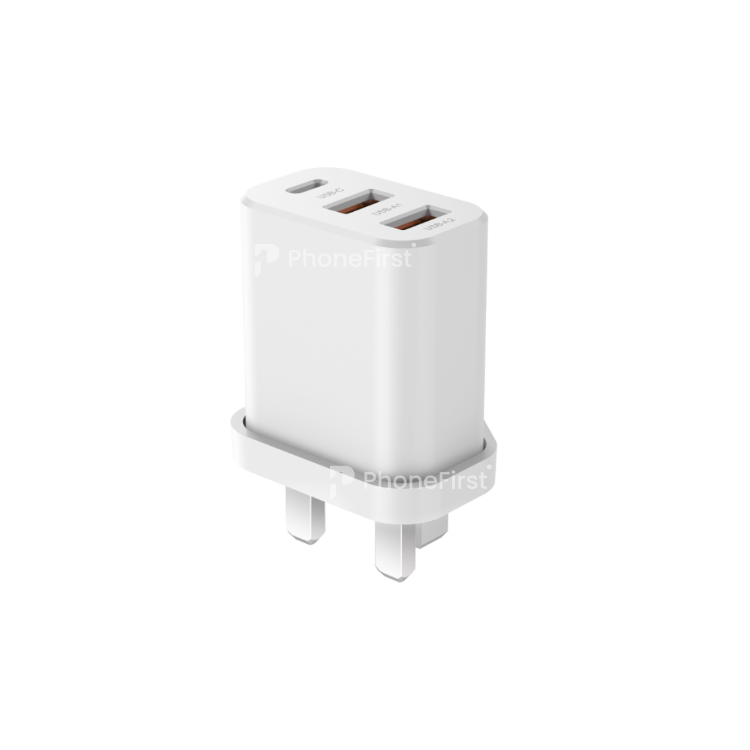 NCC Power Charger GaN 30W Type-C + 2USB-A Plug C30
