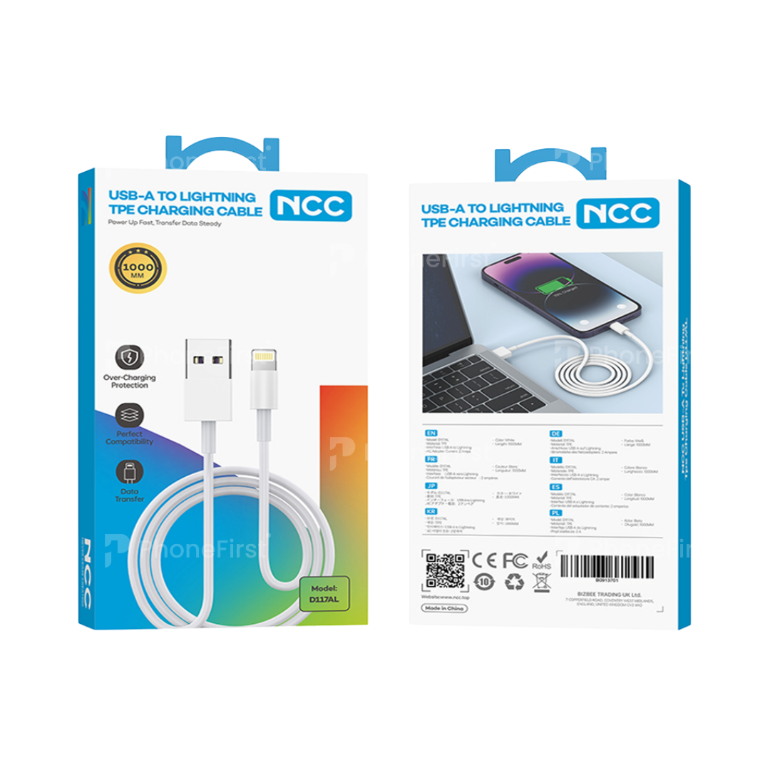 NCC USB-A to Lightning Cable 1.2M D117AL