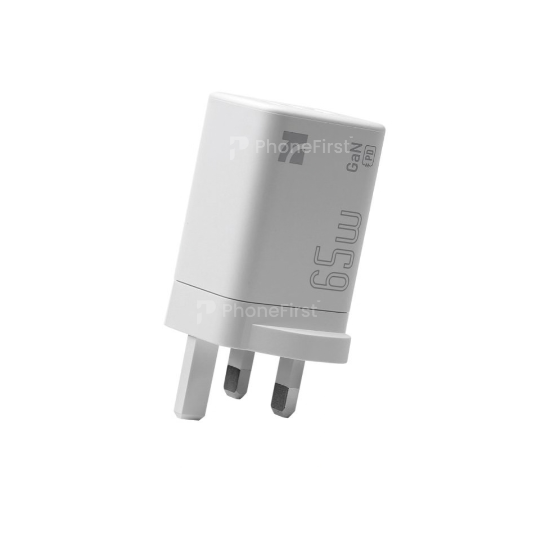 NCC Unfoldable Power Charger GaN 65W 2Type-C + USB-A Plug C101-065-UK