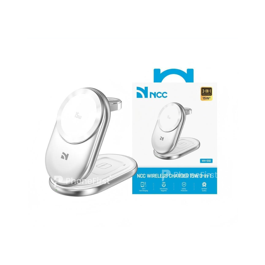 NCC 3 in 1 Wireless Charger 15W WH-559