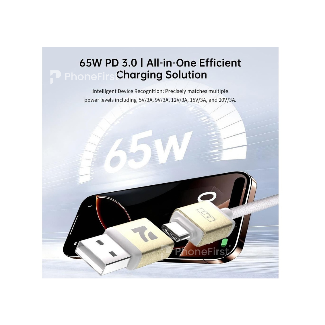 NCC 4 in 1 65W Cable A+C To C+L White 2M XC-0304