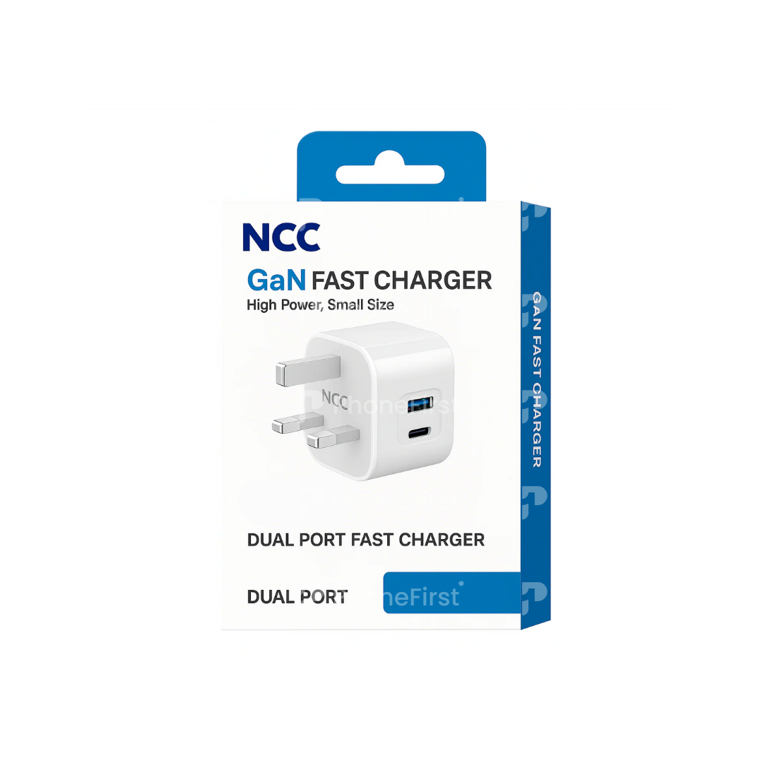 NCC Foldable USB-A + USB-C PD 20W Plug