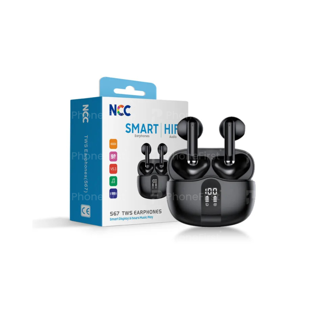 NCC S67 TWS Earphones SMART HiFi Black