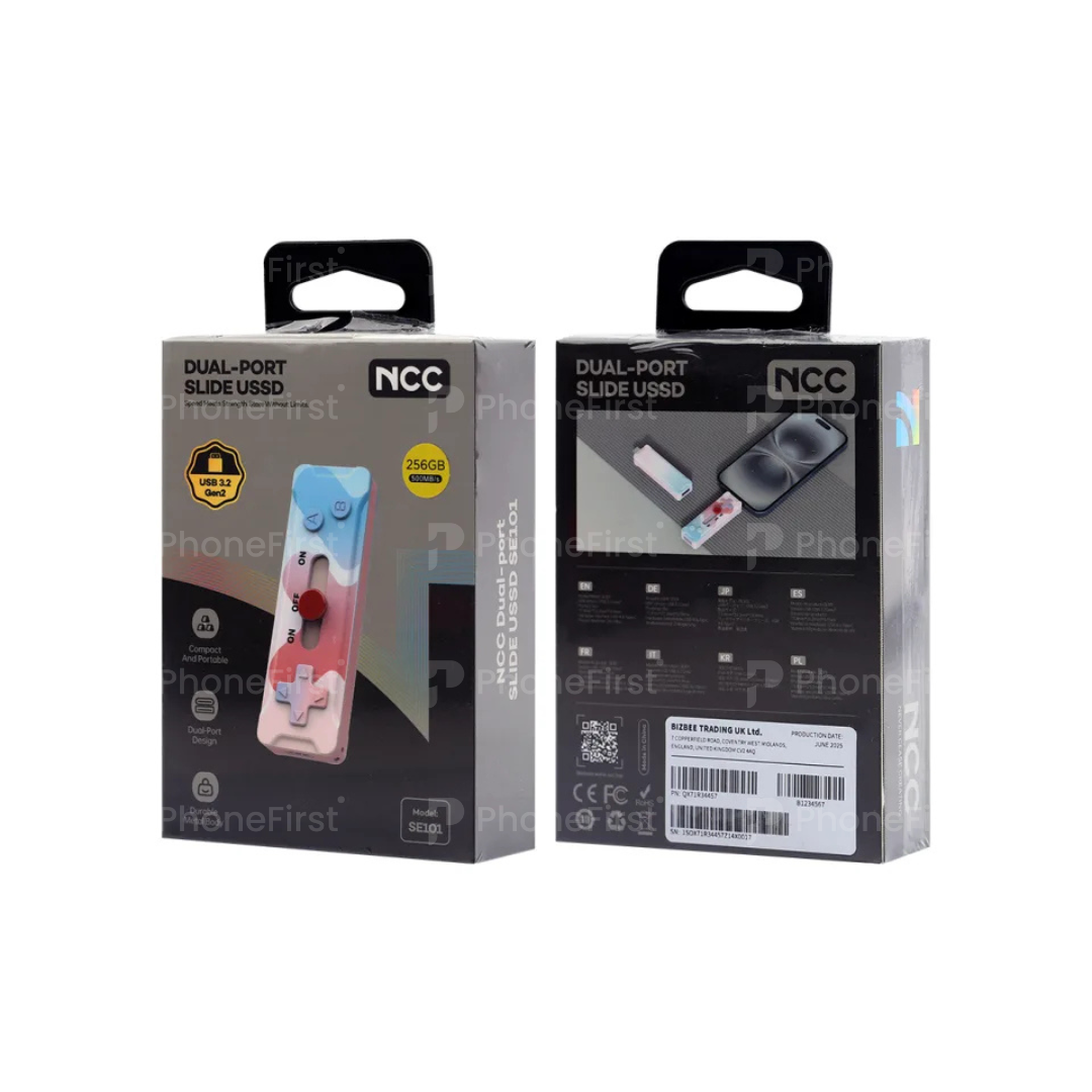 NCC SE101 Portable SSD USSD USB&Type-C Interface 512GB Blue Pink
