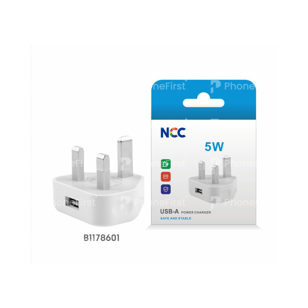 NCC USB-A 5W Power Charger Plug