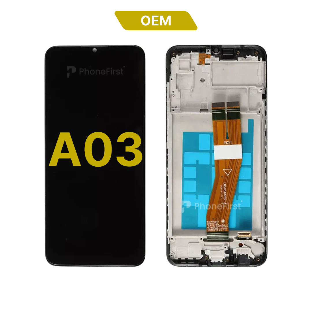 Samsung A03 A035F LCD(W/F) OEM (Non EU Version) Shorter LCD