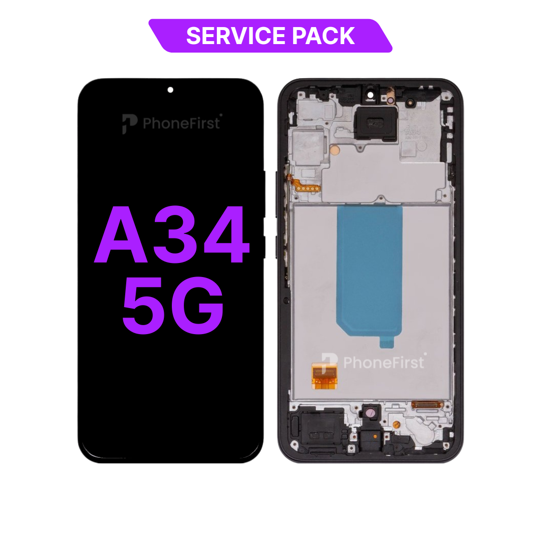 Samsung A34 5G A346 LCD (W/F) Service Pack Black