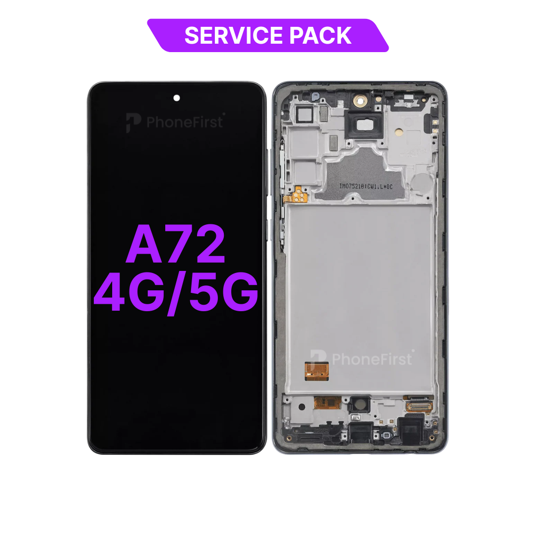Samsung A72 A725 4G / A726 5G LCD (W/F) Service Pack Black