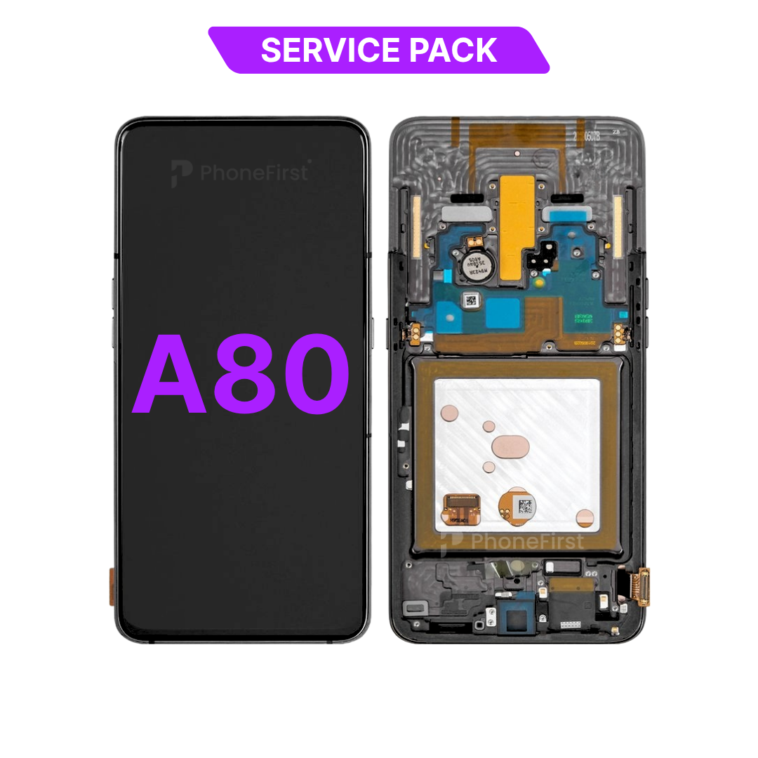 Samsung A80 A805 LCD (W/F) Service Pack Black