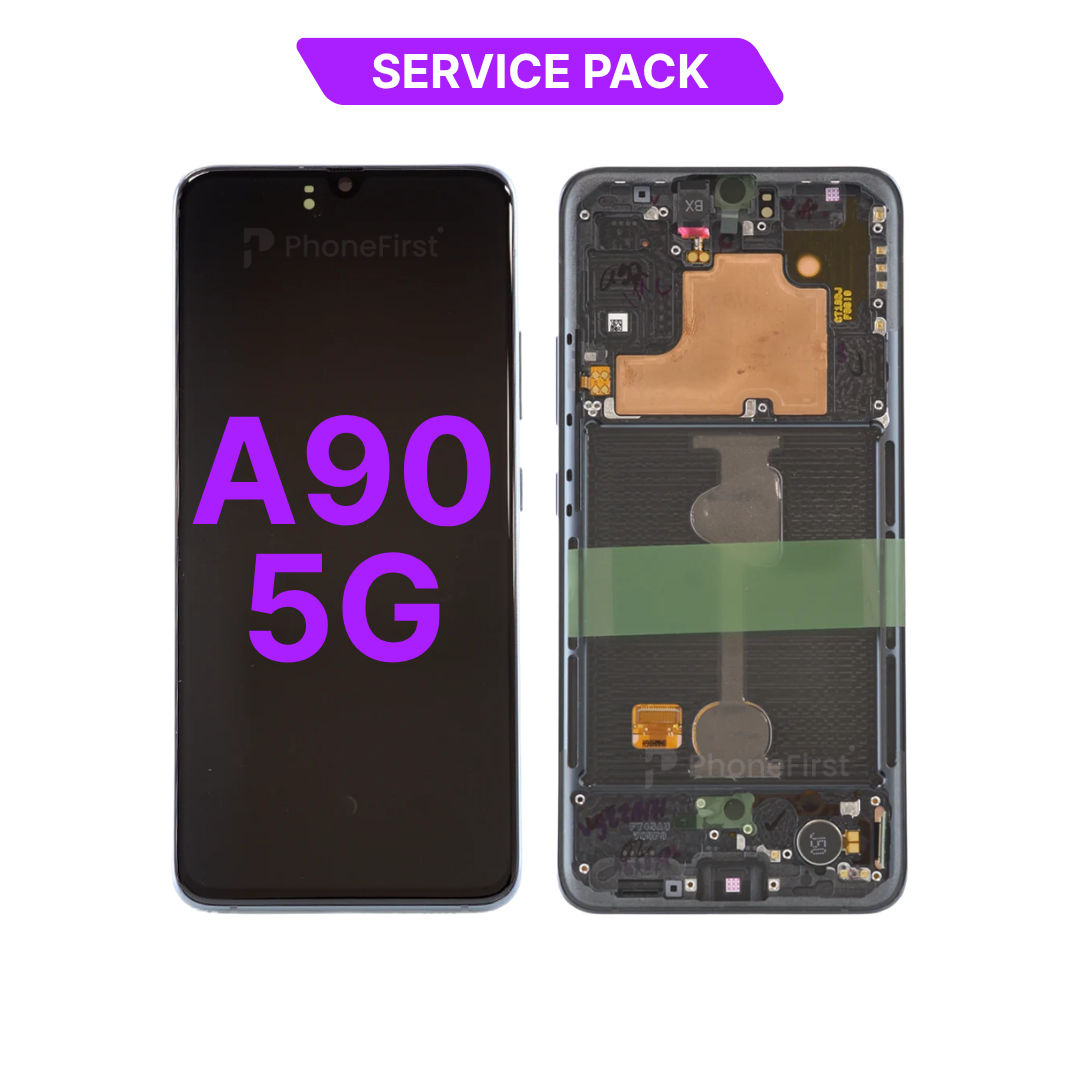 Samsung A90 5G A908 LCD (W/F) Service Pack Black