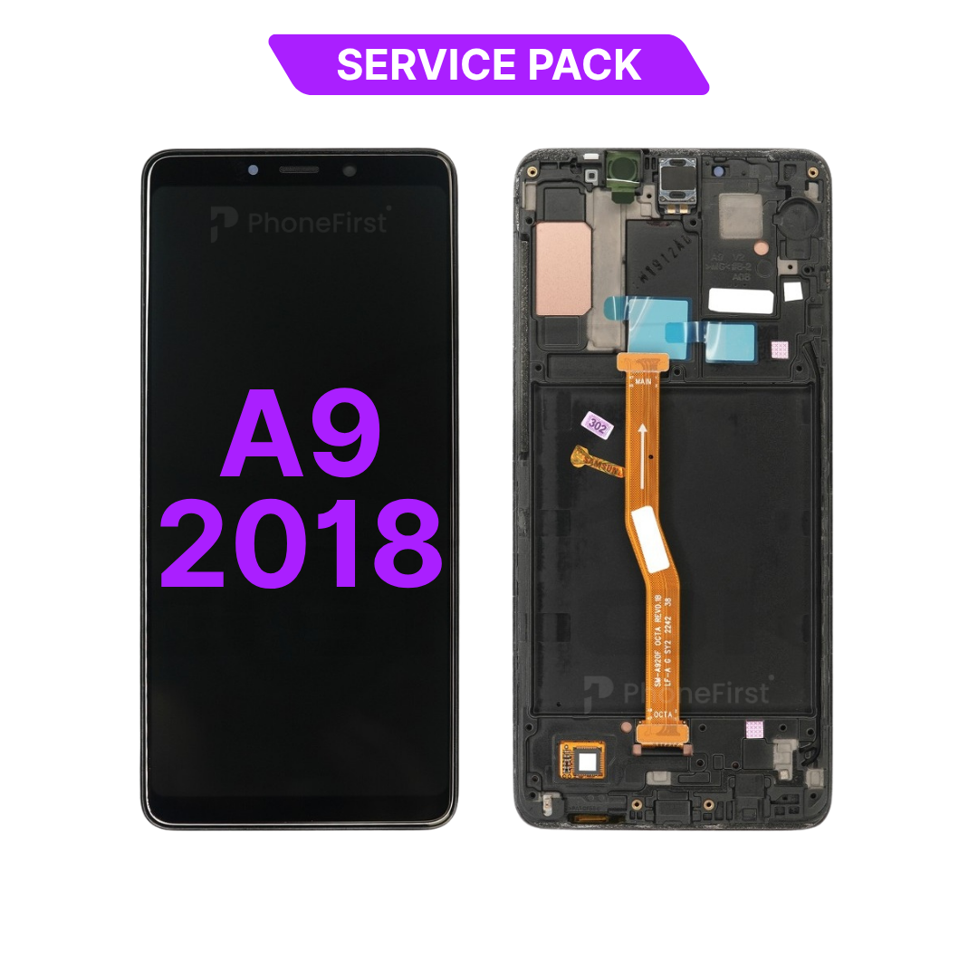 Samsung A9 2018 A920 LCD (W/F) Service Pack Black
