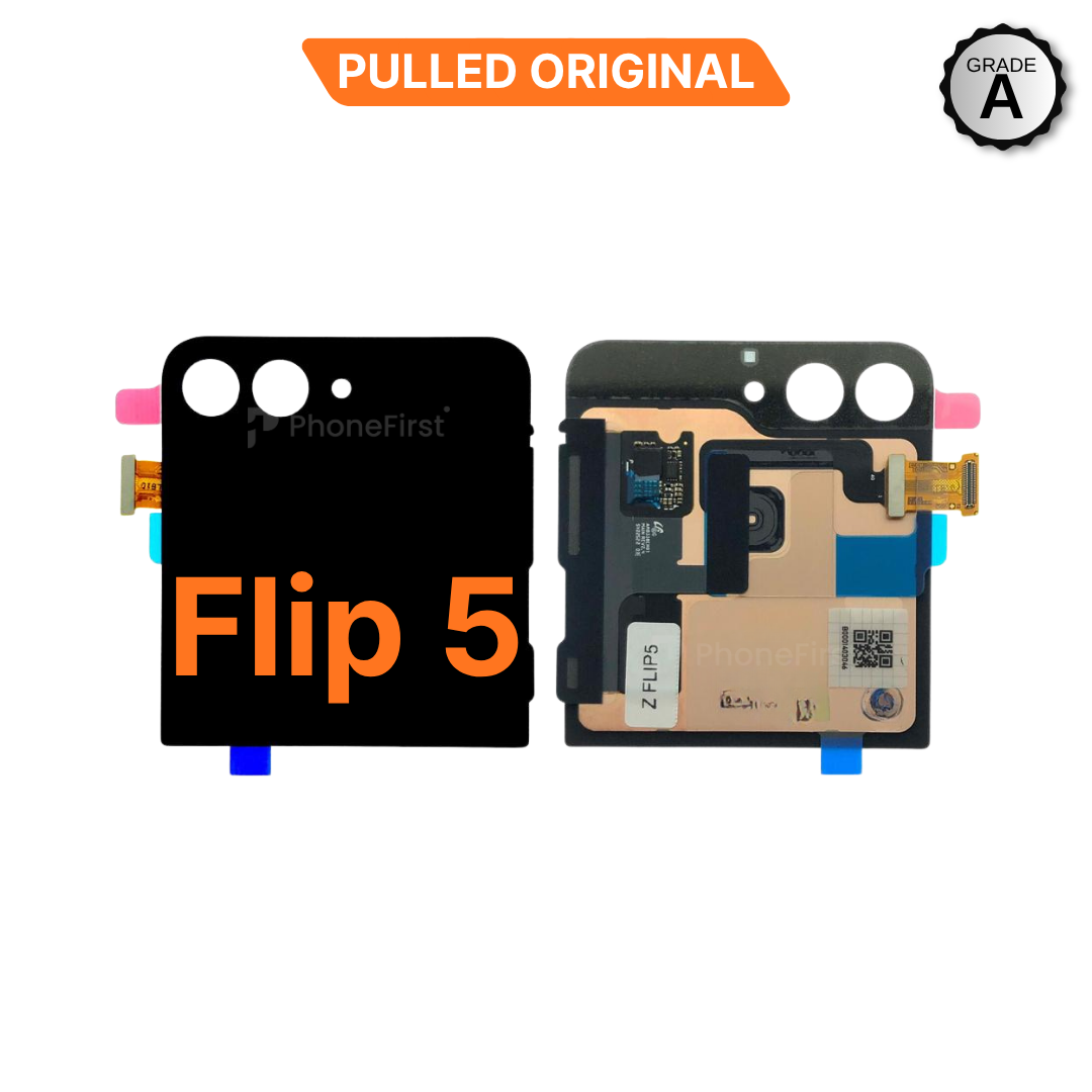 Samsung Flip 5 F731 LCD (N/F) Pulled Original Grade A Outer Black