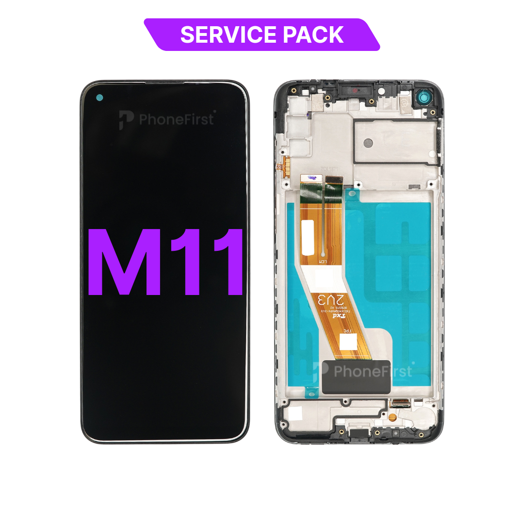 Samsung M11 M115 LCD (W/F) Service Pack Black