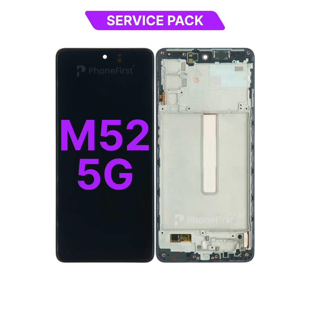 Samsung M52 5G M526 LCD (W/F) Service Pack Black