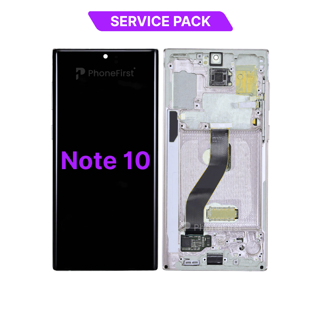 Samsung Note 10 N970F LCD (W/F) Service Pack Silver