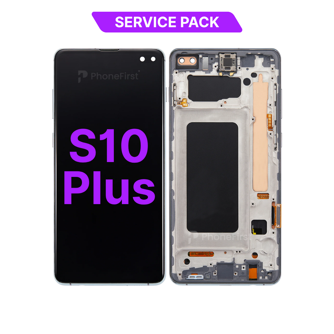 Samsung S10 Plus G975 LCD (W/F) Service Pack Black