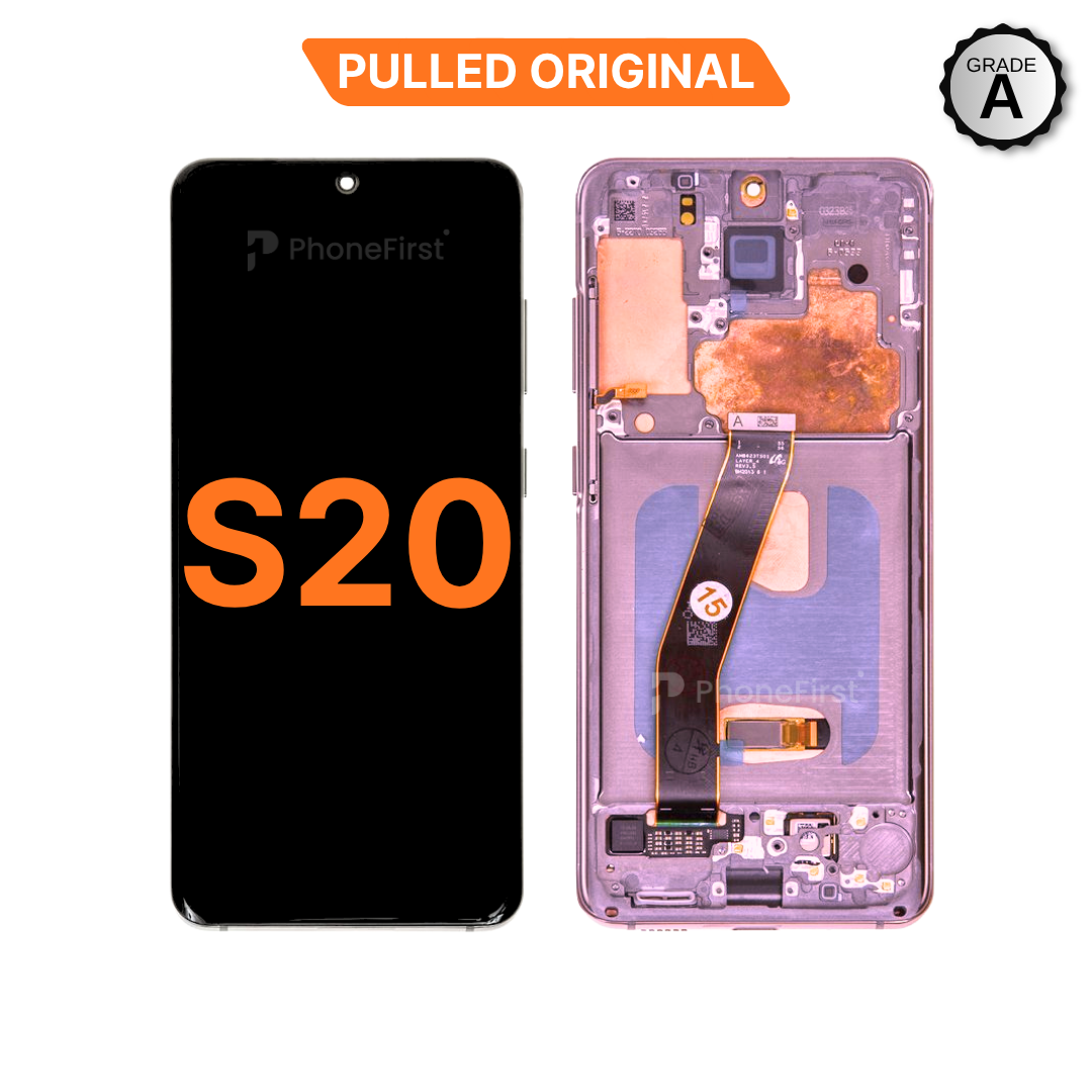 Samsung S20 G980 LCD (W/F) Pulled Original Grade A Pink