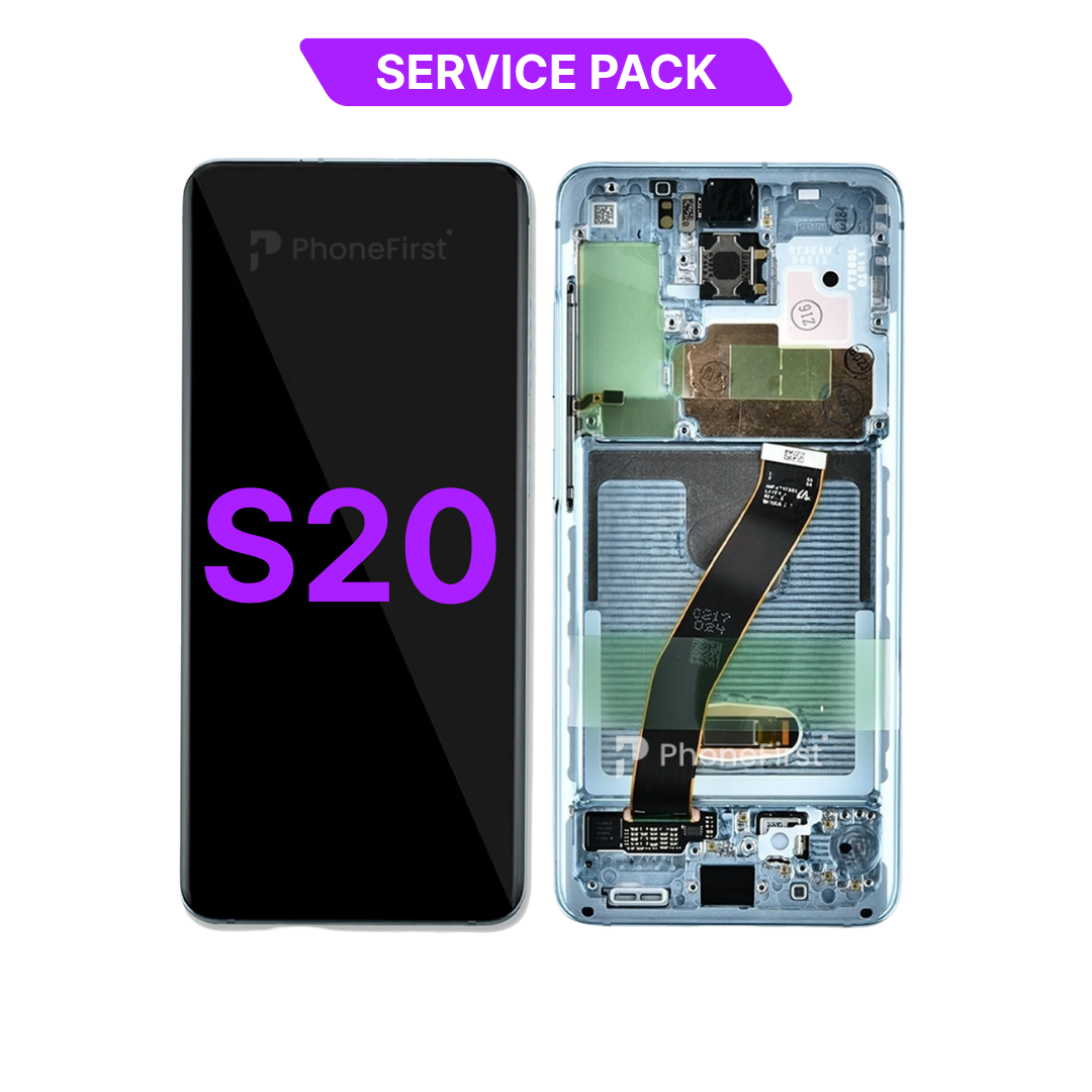 Samsung S20 G980 LCD (W/F) Service Pack Cloud Blue