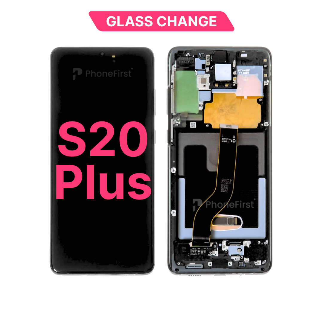 Samsung S20 Plus G985 LCD (W/F) Change Glass Black
