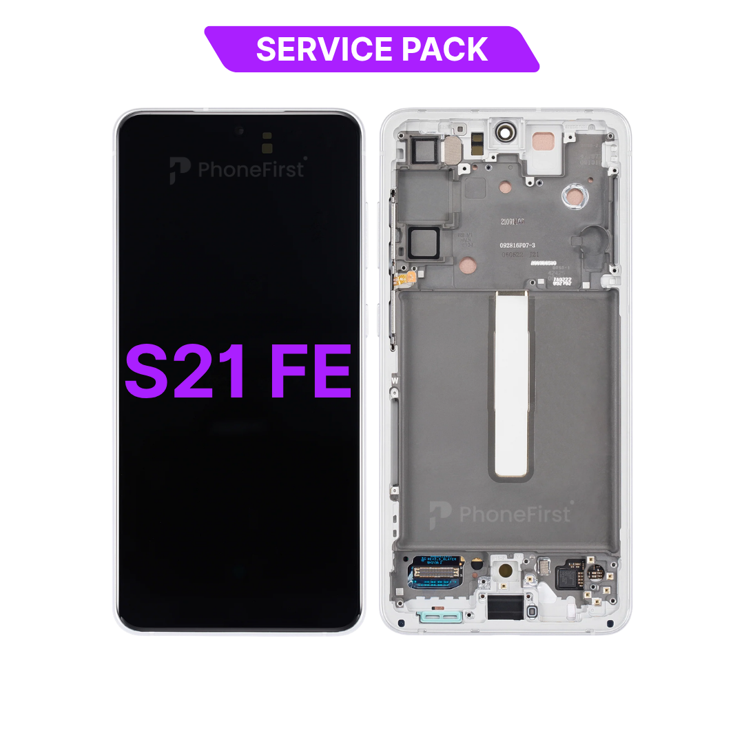 Samsung S21 FE G990 LCD (W/F) Service Pack White