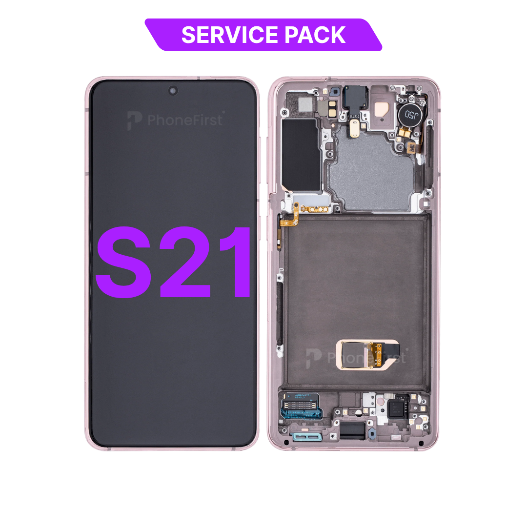 Samsung S21 G991 LCD (W/F) Service Pack Pink