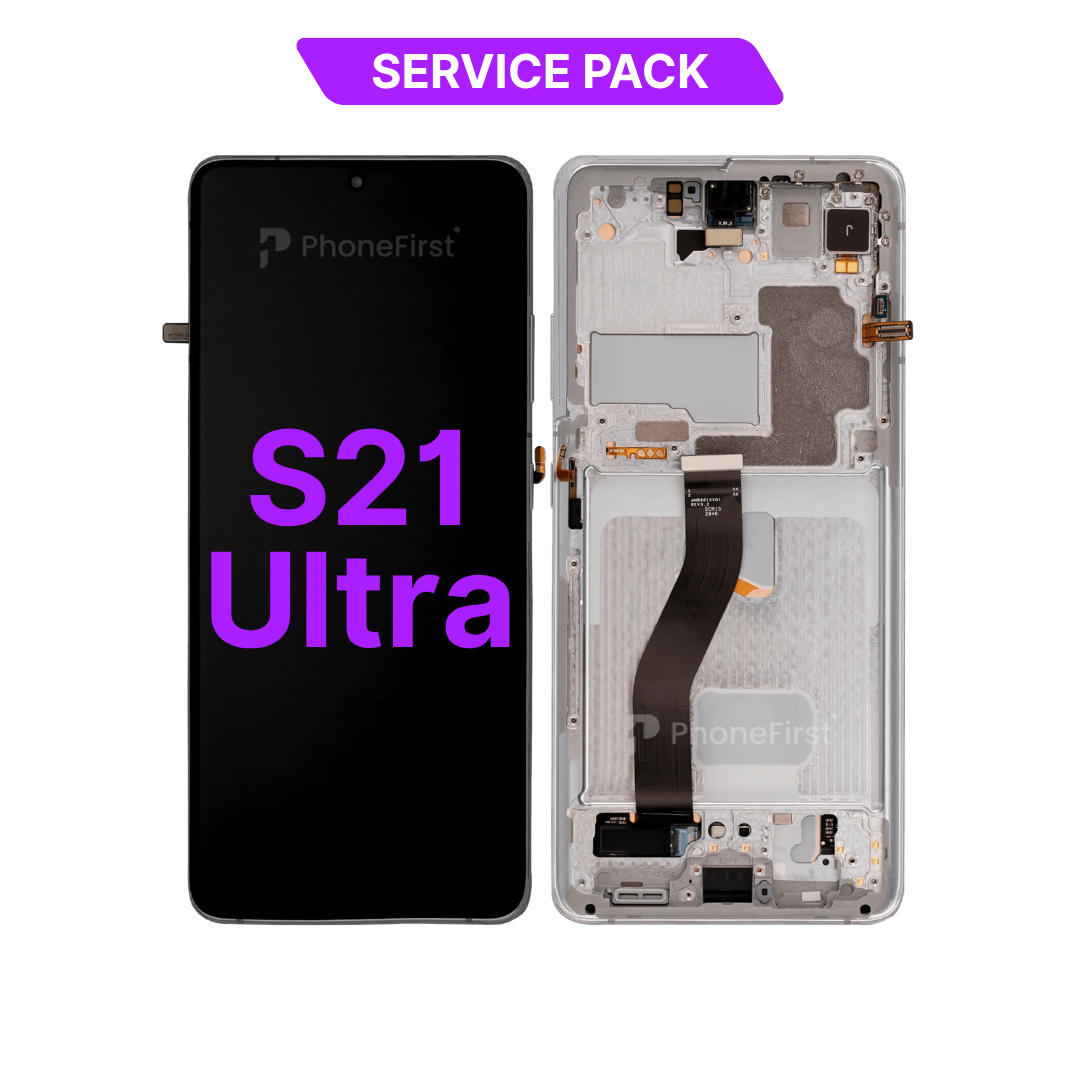 Samsung S21 Ultra 5G G998 LCD (W/F) Service Pack Silver