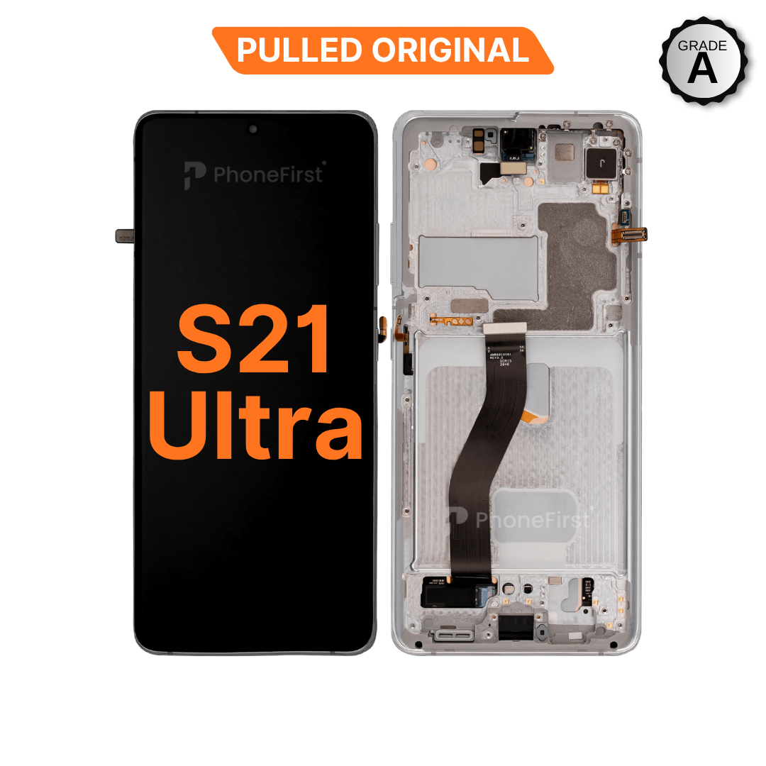 Samsung S21 Ultra G998 LCD (W/F) Pulled Original Grade A Silver
