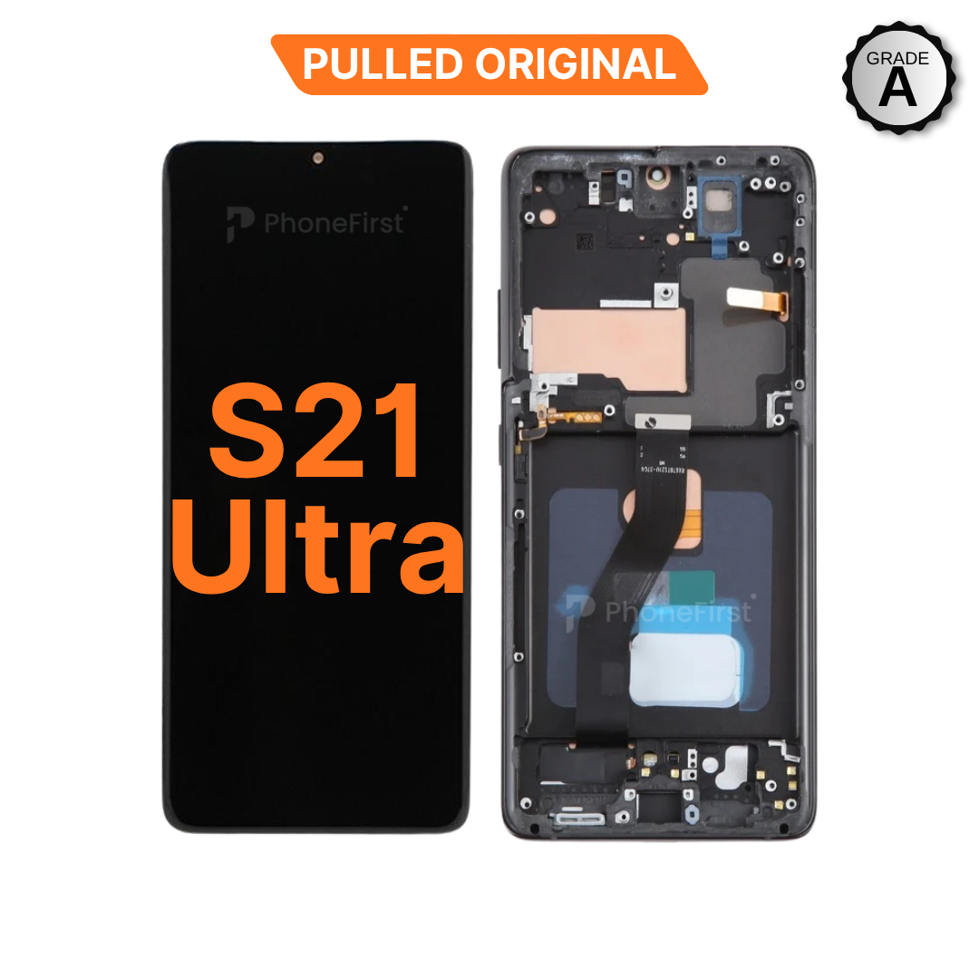 Samsung S21 Ultra G998 LCD (W/F) Pulled Original Grade A Black