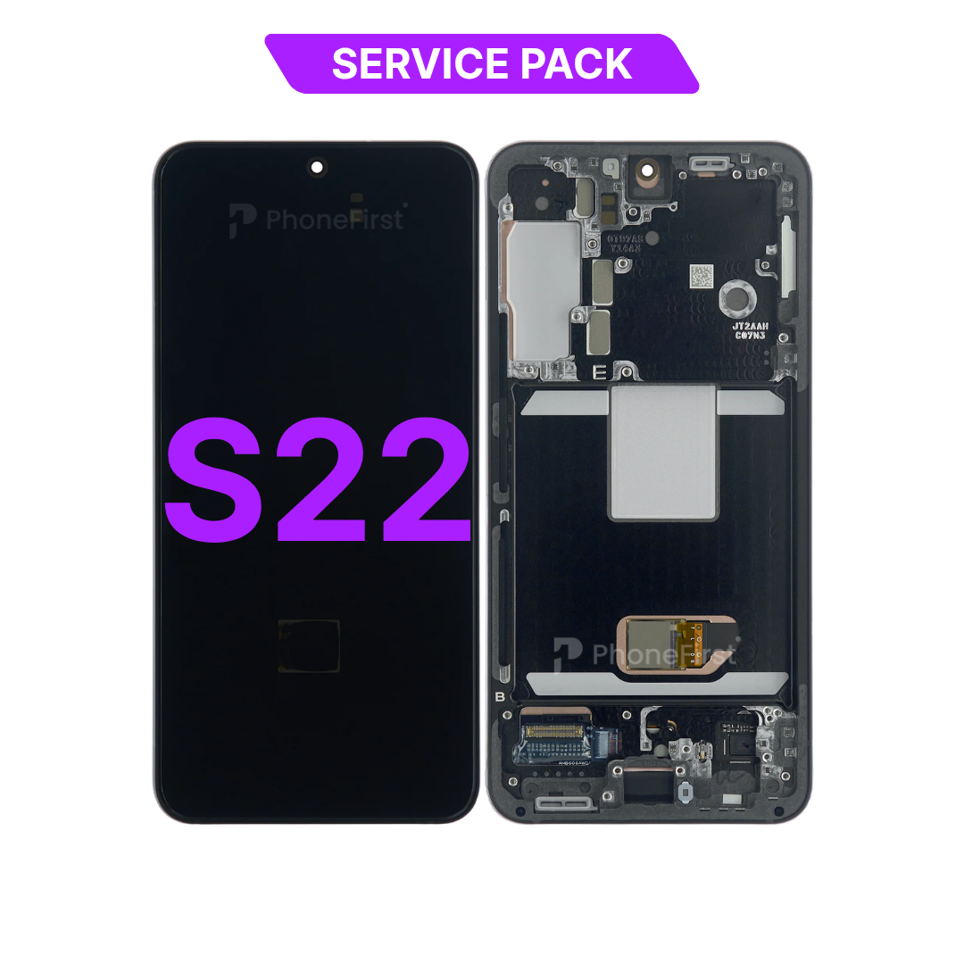 Samsung S22 S901 LCD (W/F) Service Pack Black