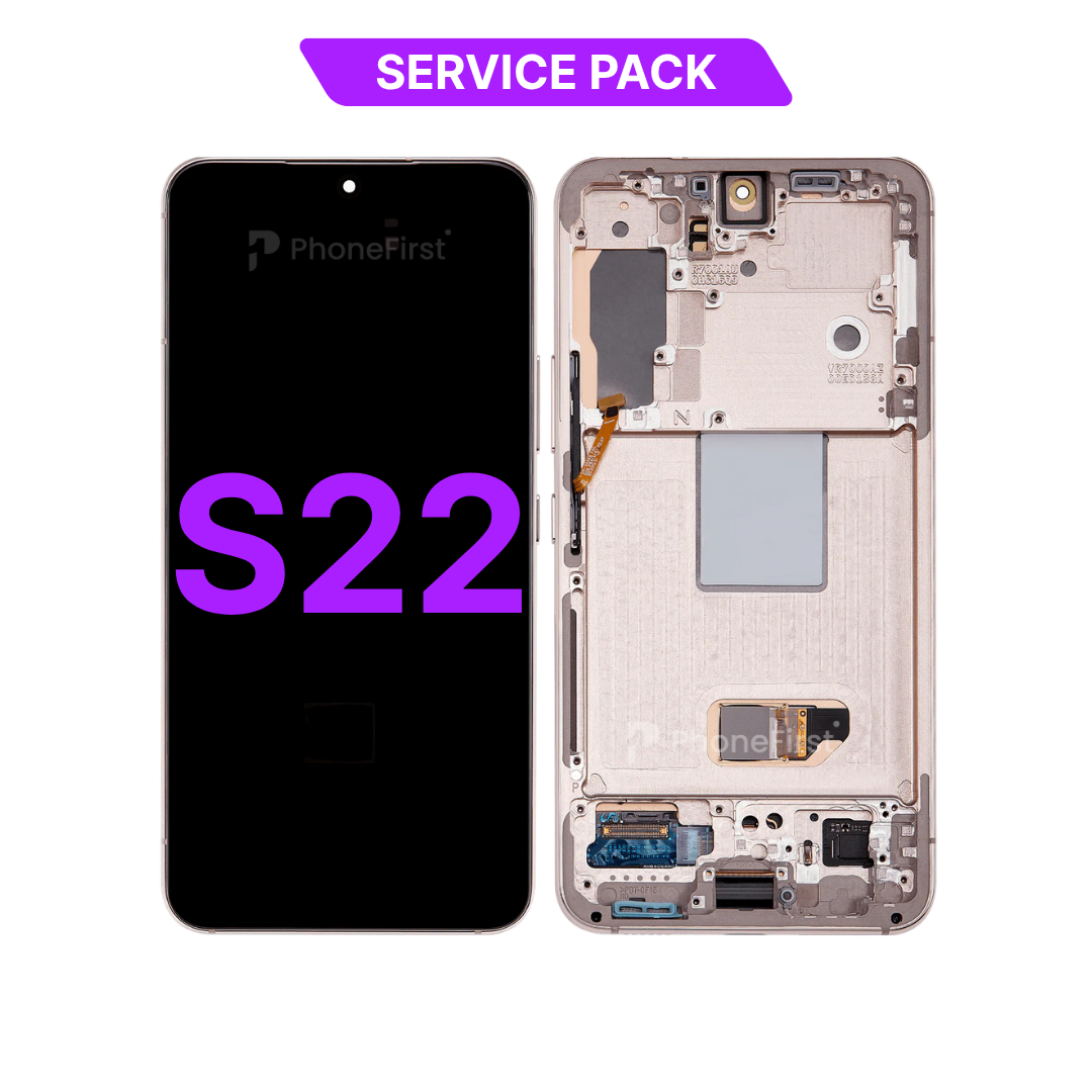 Samsung S22 S901 LCD (W/F) Service Pack Pink Gold