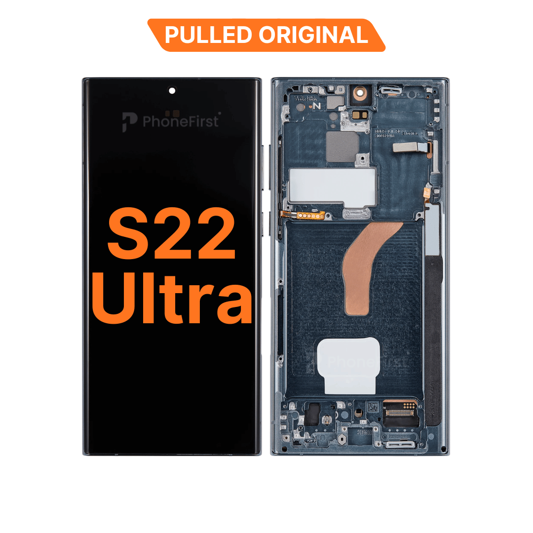 Samsung S22 Ultra S908 LCD (W/F) Pulled Original (14 Days) Green