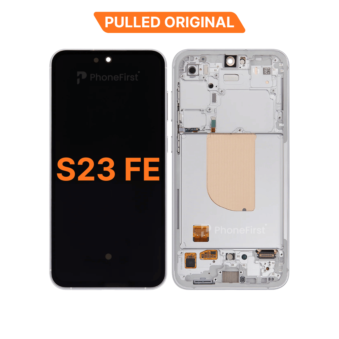 Samsung S23 FE S711 LCD (W/F) Pulled Original (14 Days) White